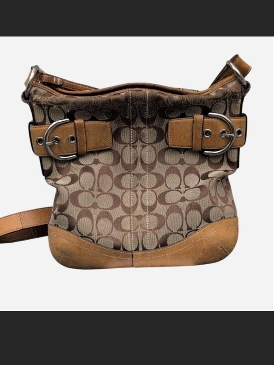 Coach Handbags - Vintage Y2K Coach Soho Jacquard Canvas & Leather Bag 2006 F06W 3574